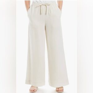 Max Studio Linen Blend Wide Leg Pants
